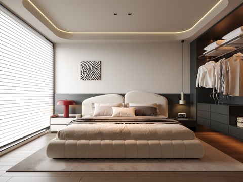  现代儿童房 卧室 儿童床3d模型 