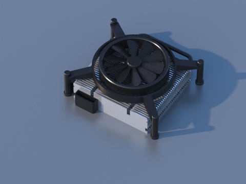  风扇 电脑风扇3d模型 