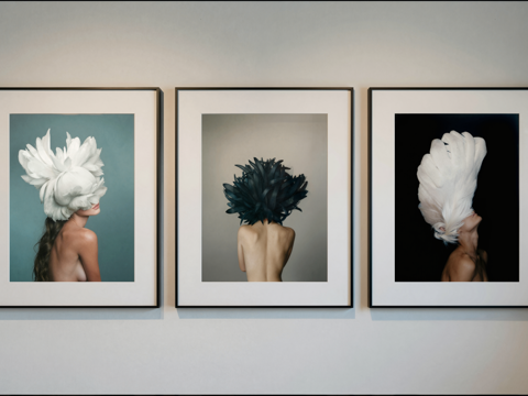 现代挂画su模型