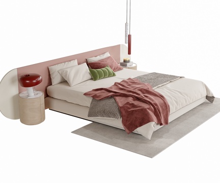  现代儿单人床 儿童床3d模型 