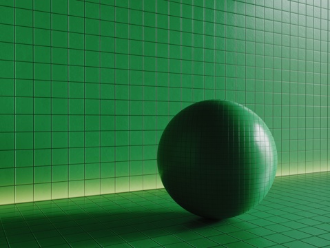  现代绿色瓷砖 厨房瓷砖 洗手间瓷砖 地砖 墙砖3d模型 