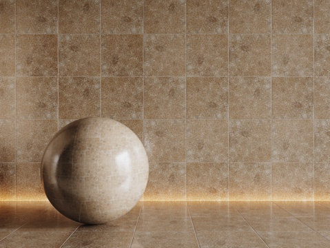  现代黄色瓷砖 厨房瓷砖 洗手间瓷砖 地砖 墙砖3d模型 