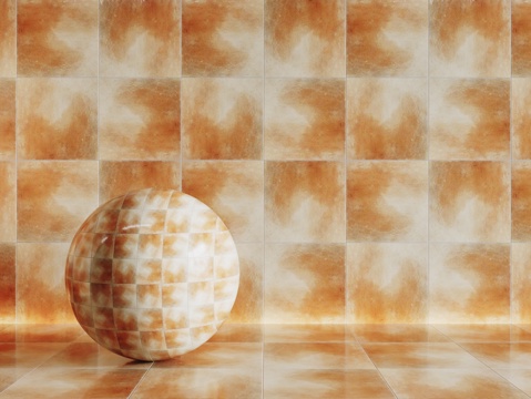  法式复古瓷砖 厨房瓷砖 洗手间瓷砖 地砖 墙砖3d模型 