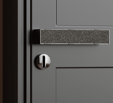 现代极简拉手 门把手su模型