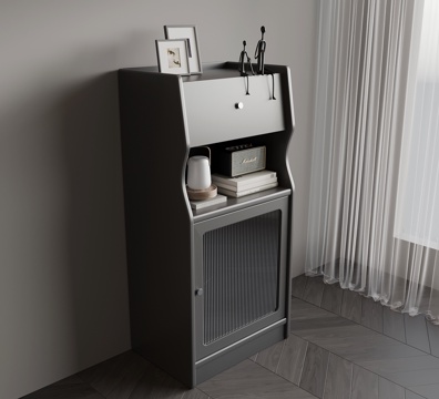  现代意式置物柜 装饰柜 边柜3d模型 