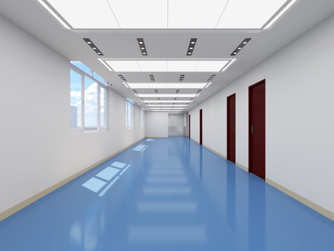  吊顶 走廊吊顶3d模型 