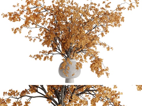  现代花瓶摆件3d模型 