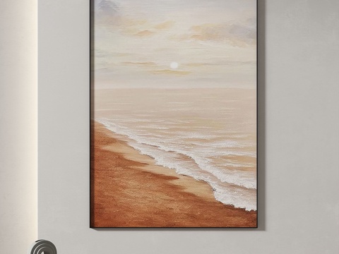  现代，简约，客厅，装饰画3d模型 