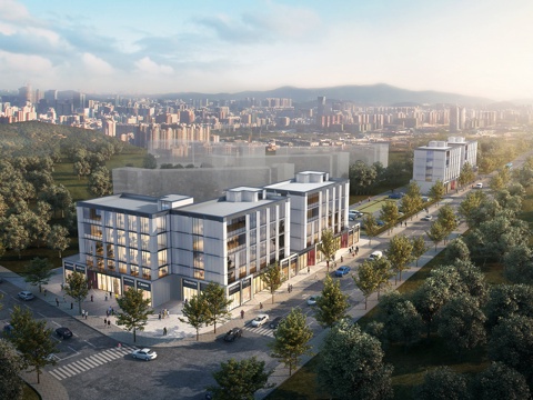  现代 办公楼  建筑外观 3D模型3d模型3d模型 