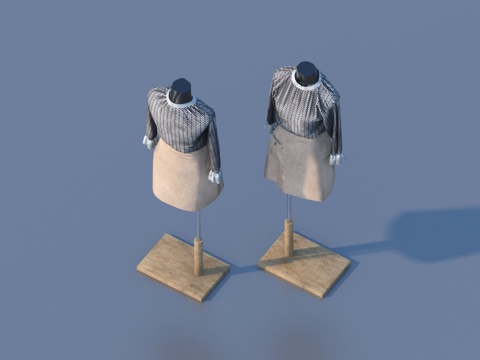  衣服 服装 模特3d模型 
