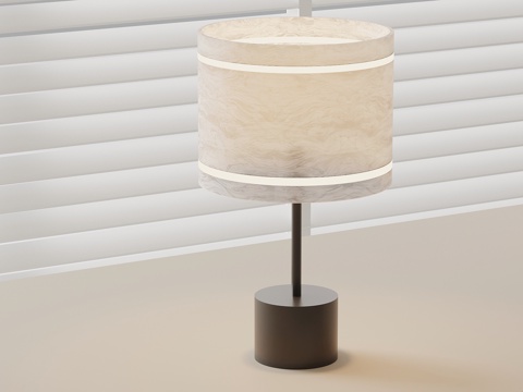  现代意式台灯 极简台灯3d模型 