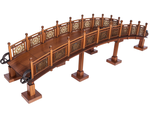 水榭游廊su模型