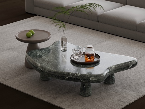  意式茶几3d模型 