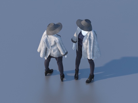 衣服 服装 模特3d模型 