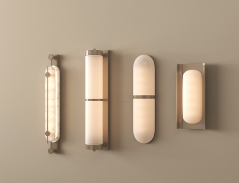  现代金属壁灯 小壁灯 床头壁灯3d模型 