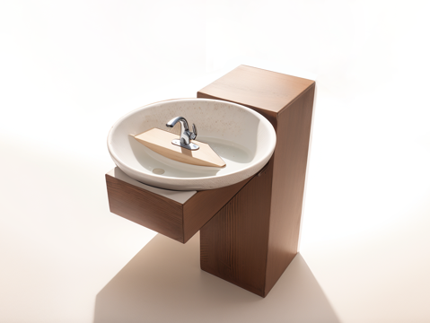 洗手台su模型
