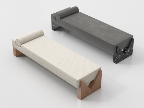  现代沙发凳 床尾凳3d模型 