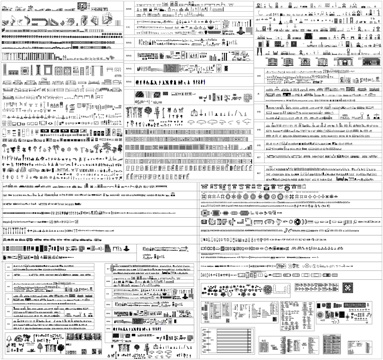 沙发床家具门窗洁具电器灯具饰品植物素材CAD图库cad施工图