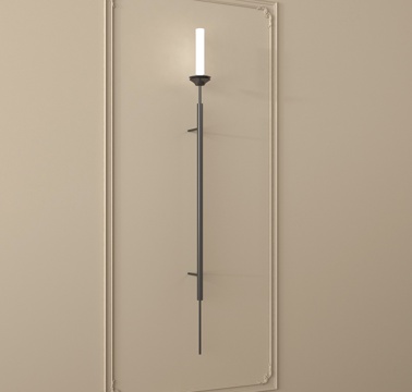  现代金属壁灯 长条壁灯 大型壁灯3d模型 