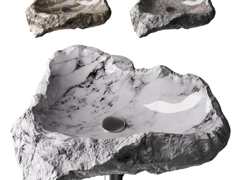  现代洗手盆3d模型 