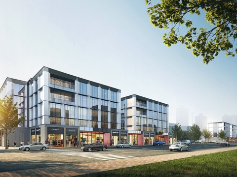  现代 办公楼  建筑外观 3D模型3d模型 