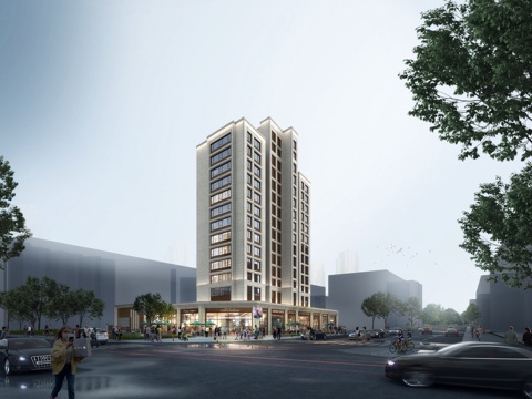  现代  建筑外观 小区住宅3D模型3d模型 