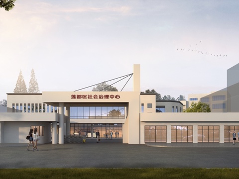  现代 办公楼 建筑外观 3D模型3d模型 