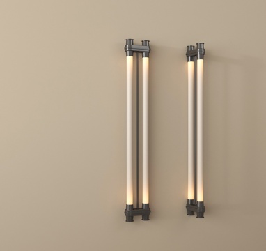 现代金属壁灯 长条壁灯su模型