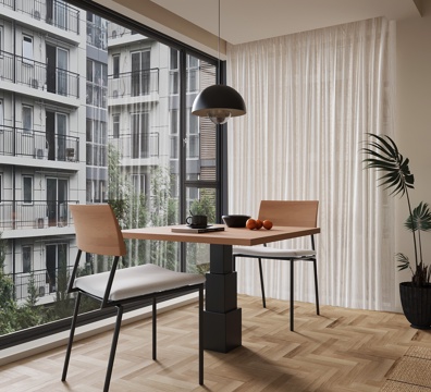  现代阳台 洽谈桌椅 休闲桌椅su模型 