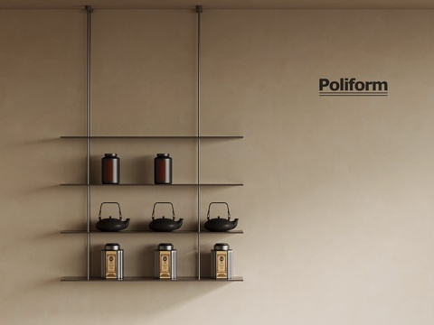 新中式茶架su模型