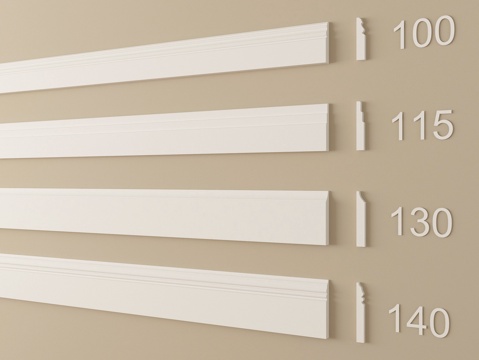  现代踢脚线 角线 腰线3d模型 