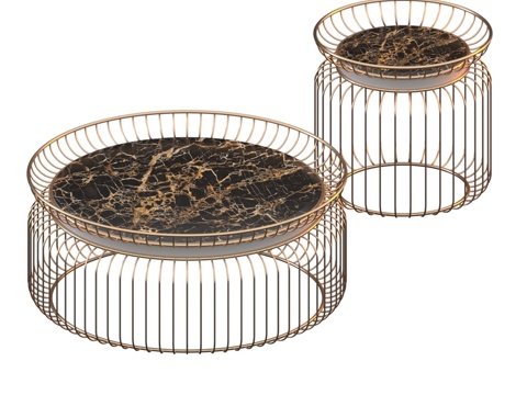  Rugiano Ciglia咖啡桌3d模型 