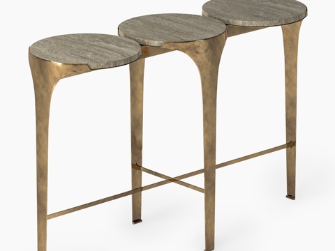  海洋箍形桌3d模型 