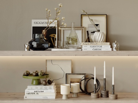  现代装饰摆件3d模型 