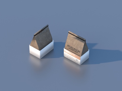  纸盒 纸袋 包装盒 食品3d模型 