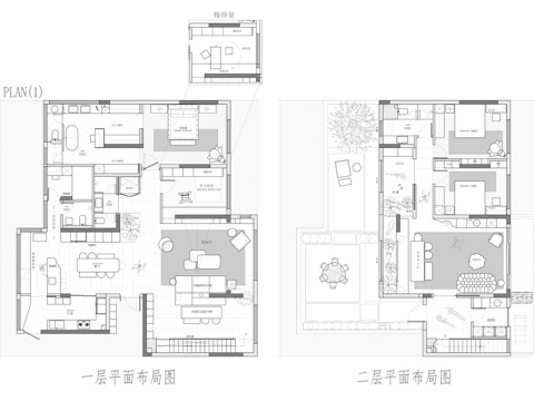 280㎡复式平面图cad施工图
