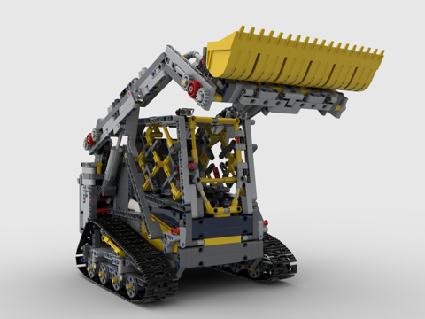  乐高 LEOG 玩具 积木 工程车 装载机3d模型 
