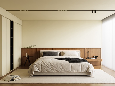  中古风卧室3d模型 