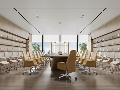  高级感公司办公室 最新全套施工图 效果图合集cad施工图 