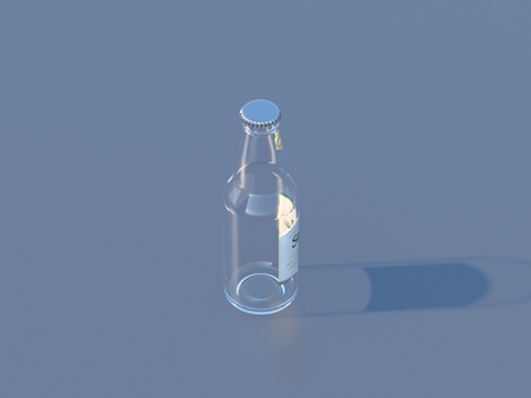  玻璃瓶 食物瓶 酒瓶3d模型 