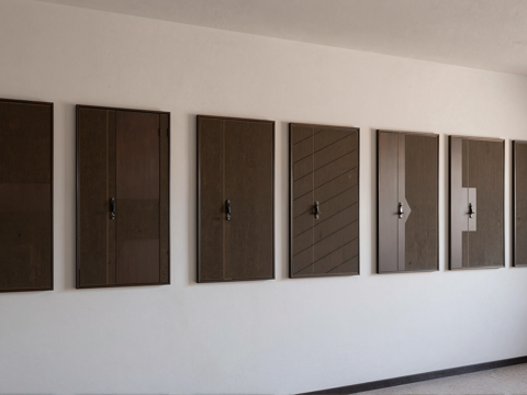 现代入户门子母门su模型