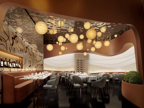 特色西餐厅 最新全套施工图 效果图合集cad施工图