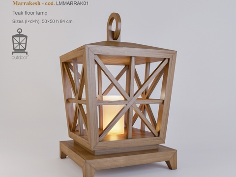  马拉喀什落地灯3d模型 