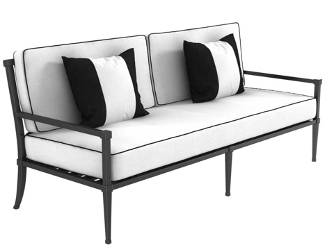  修复硬件特劳斯代尔沙发3d模型 