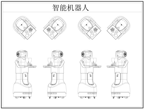 智能机器人CAD图库cad施工图