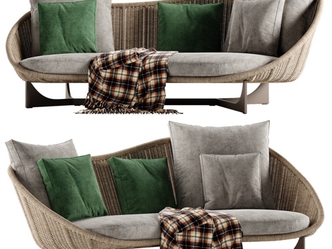  Minotti利多科德沙发3d模型 