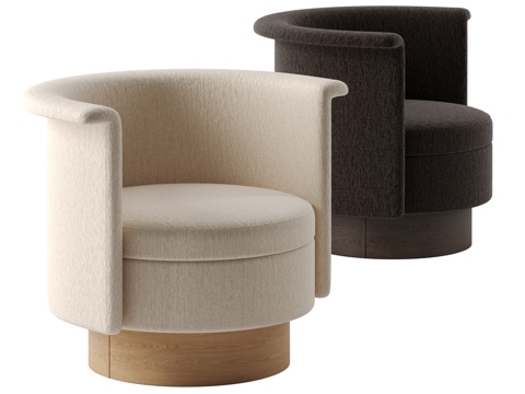  现代单椅3d模型 