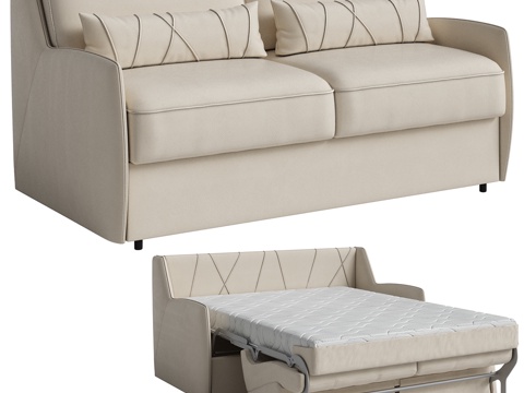  双人沙发3d模型 