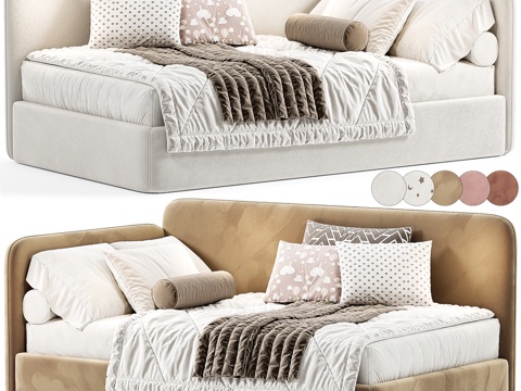  现代沙发床3d模型 