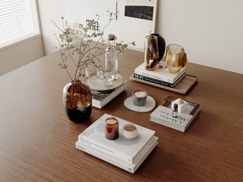  意式摆件组合3d模型 